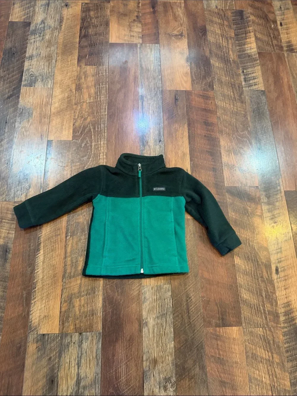 Columbia green on green Kids' Full-Zip Fleece Jacket 2T (2100)